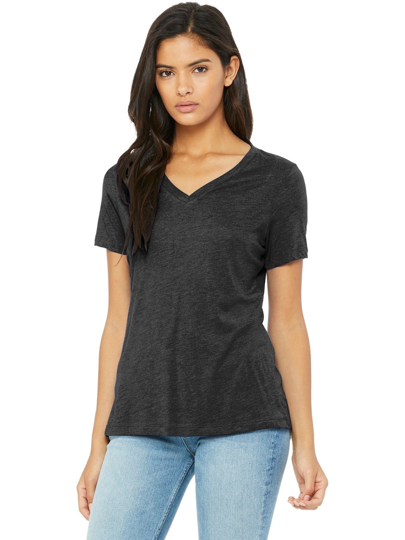 Bella+Canvas Ladies Relaxed Triblend V-Neck Tee