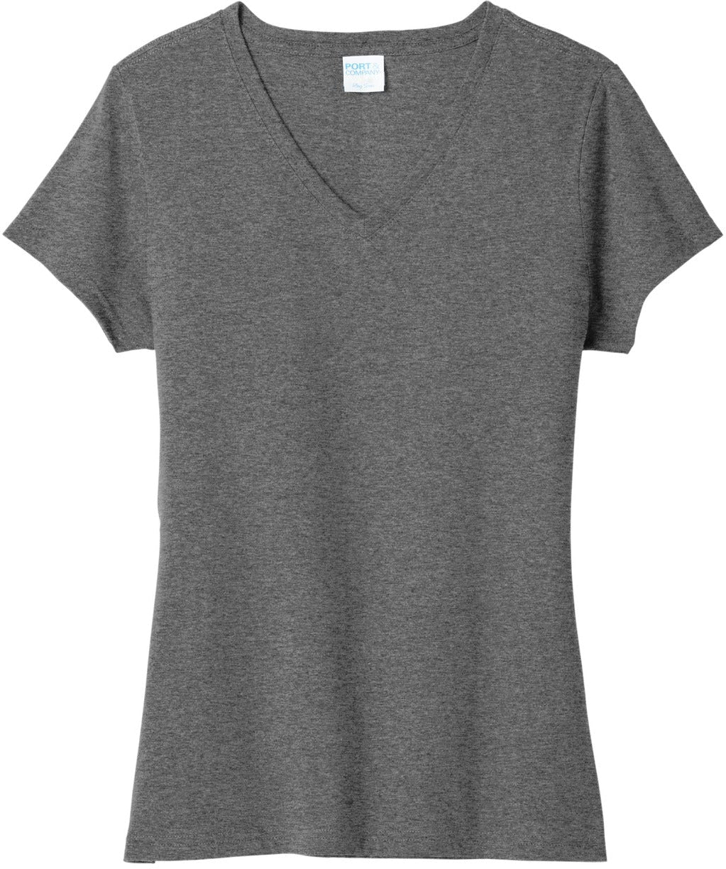 Port & Company Ladies Tri-Blend V-Neck Tee