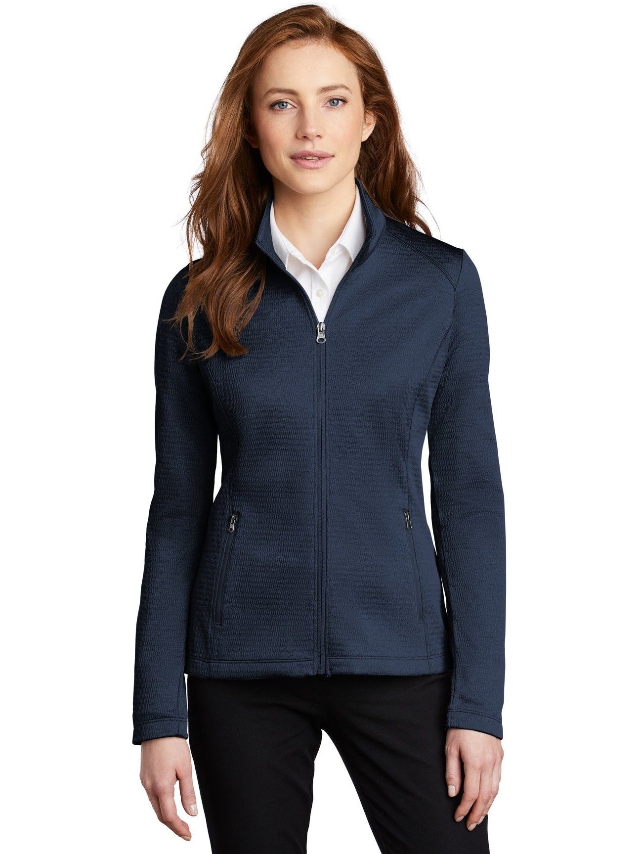 Port Authority Ladies Diamond Heather Fleece Full-Zip Jacket