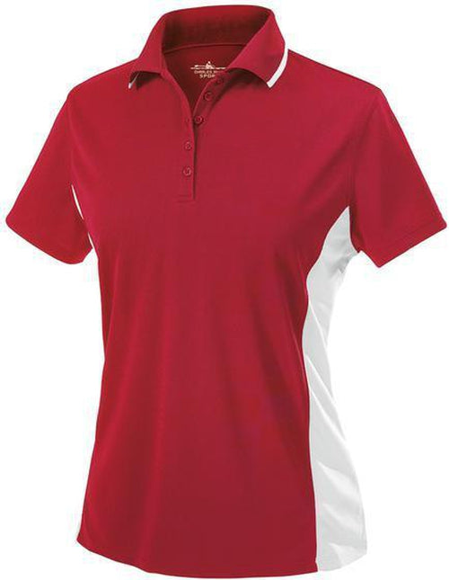 Charles River Ladies Color Blocked Wicking Polo