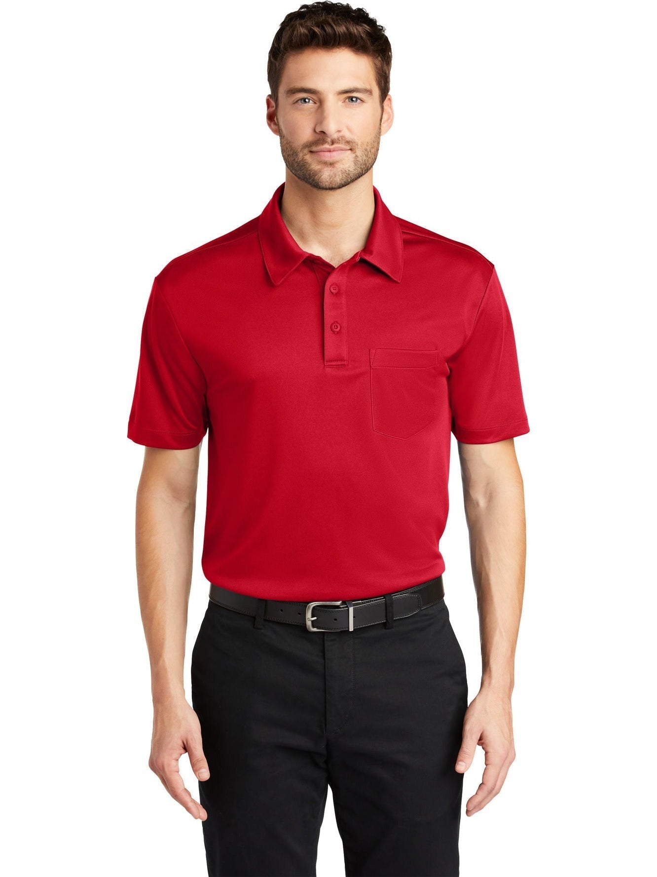 Port Authority Silk Touch Performance Pocket Polo