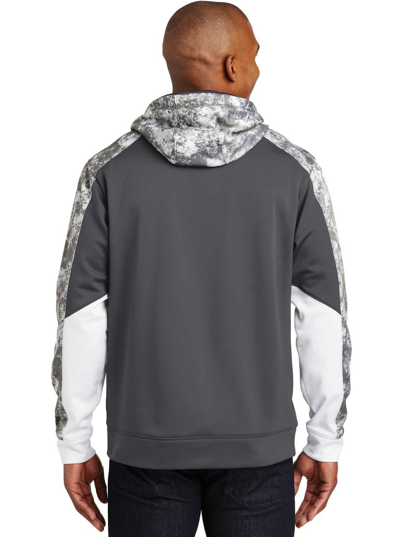 Sport-Tek Sport-Wick Mineral Freeze Fleece Colorblock Hooded Pullover