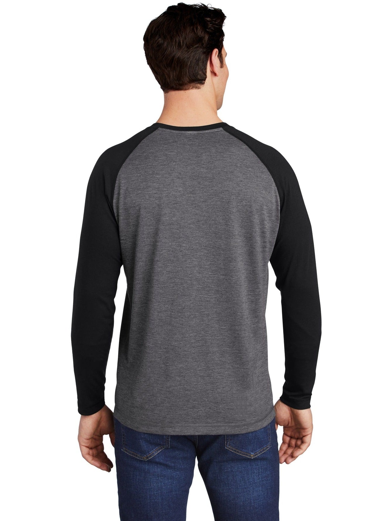 Sport-Tek Posicharge Long Sleeve Tri-Blend Wicking Raglan Tee