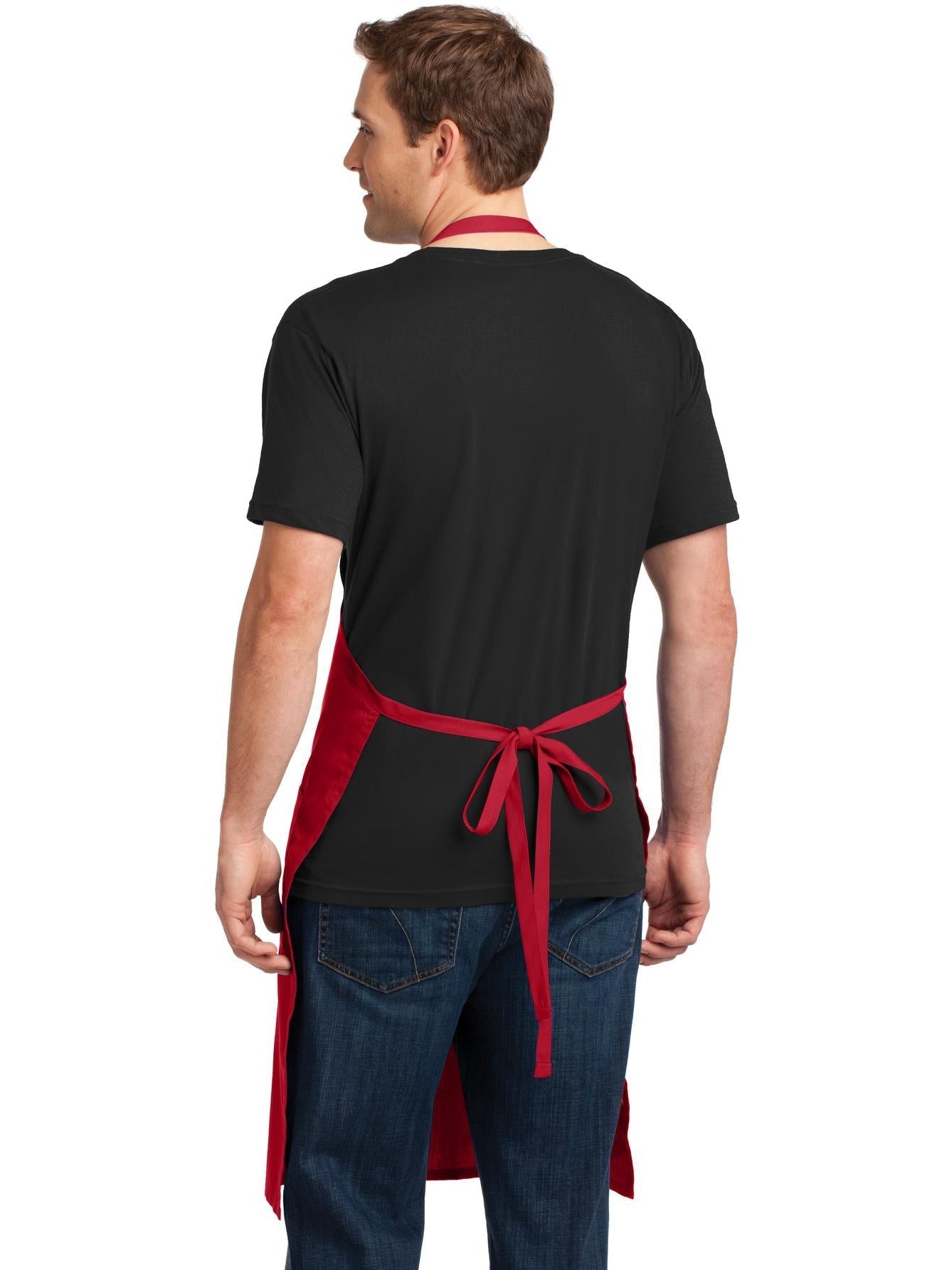 Port Authority Easy Care Extra Long Bib Apron With Stain Release