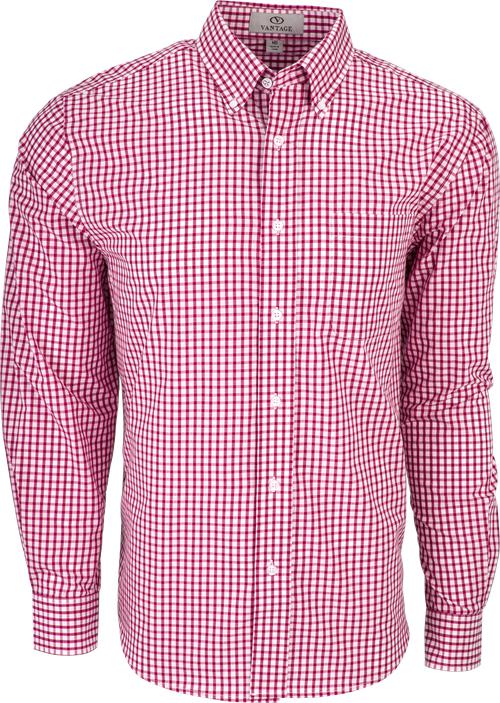 Vantage Easy-Care Gingham Check Shirt