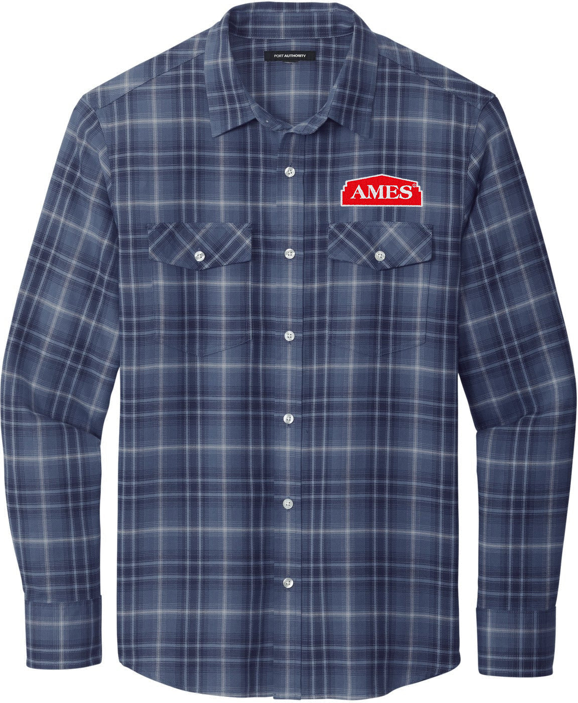 Port AuthorityLong Sleeve Ombre Plaid Shirt