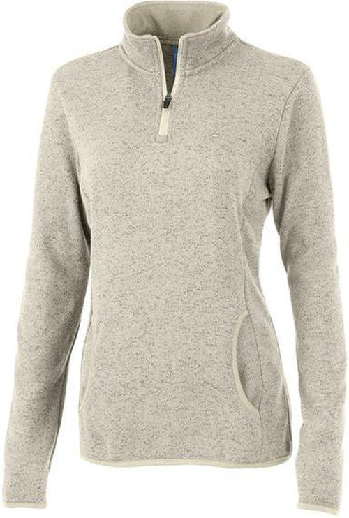 Charles River Ladies Heathered Fleece Pullover