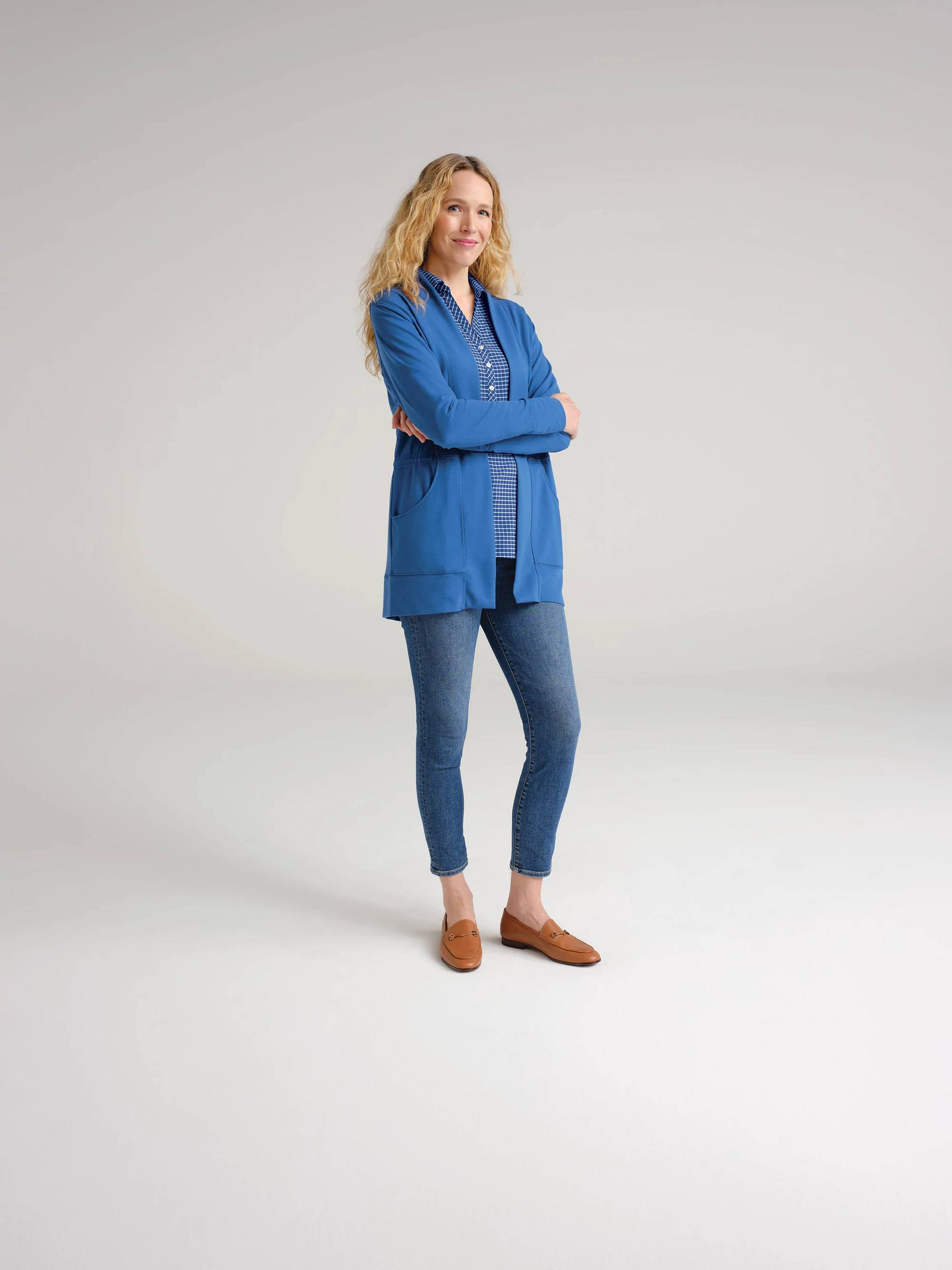 Port Authority Ladies Microterry Cardigan