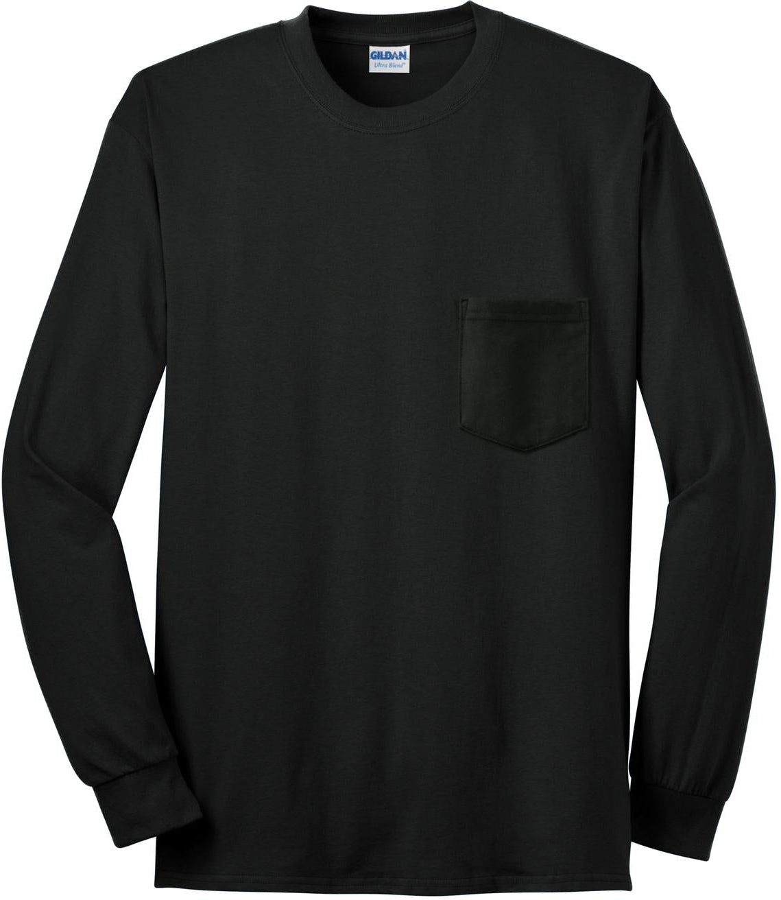 OUTLET-Gildan Ultra Cotton100% Cotton Long Sleeve T-Shirt with Pocket