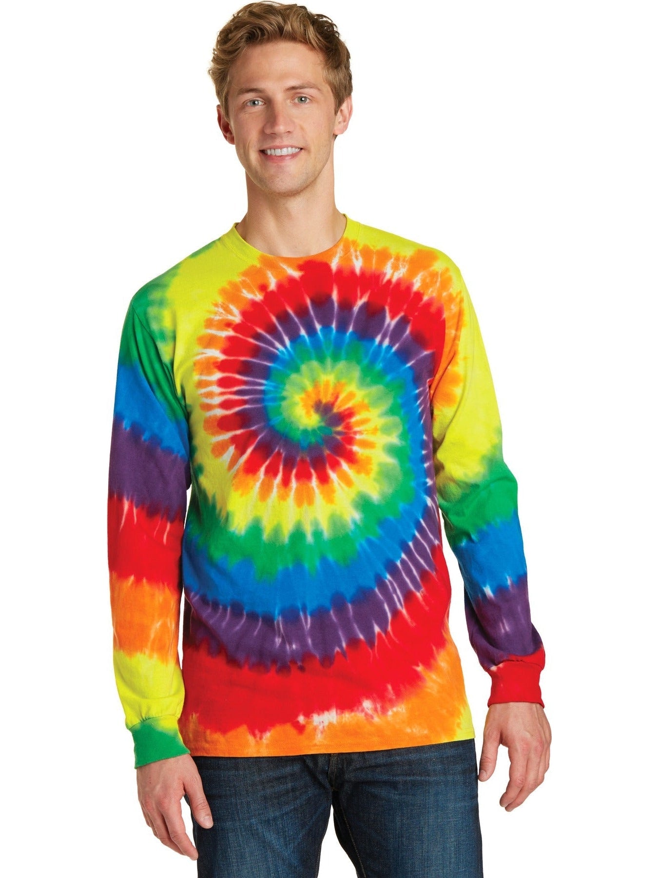 Port & Company Tie-Dye Long Sleeve Tee