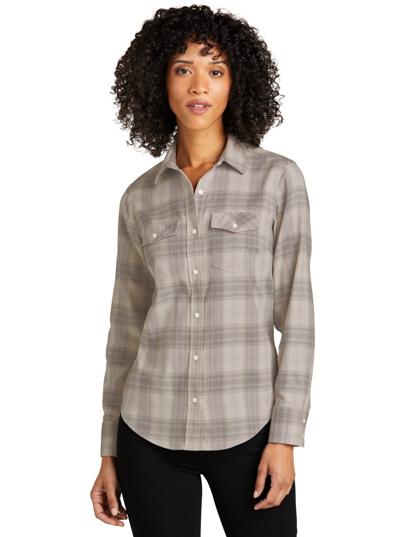 Port AuthorityLadies Long Sleeve Ombre Plaid Shirt