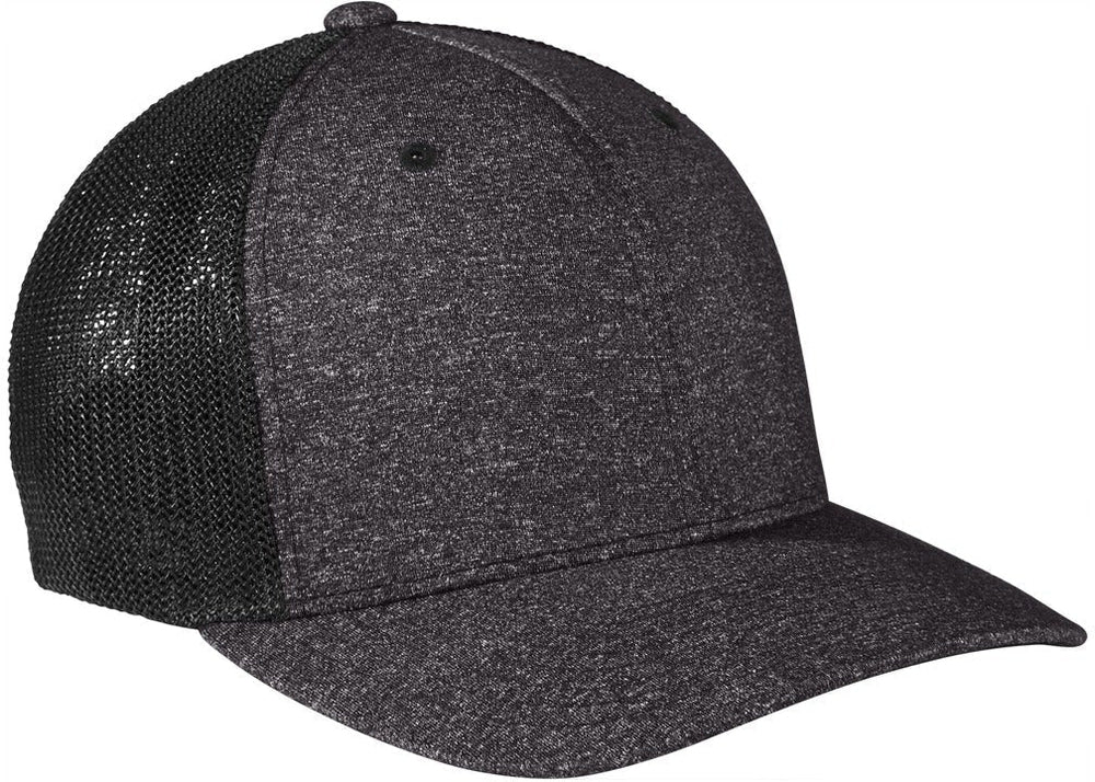 Port Authority Flexfit Melange Mesh Back Trucker Cap