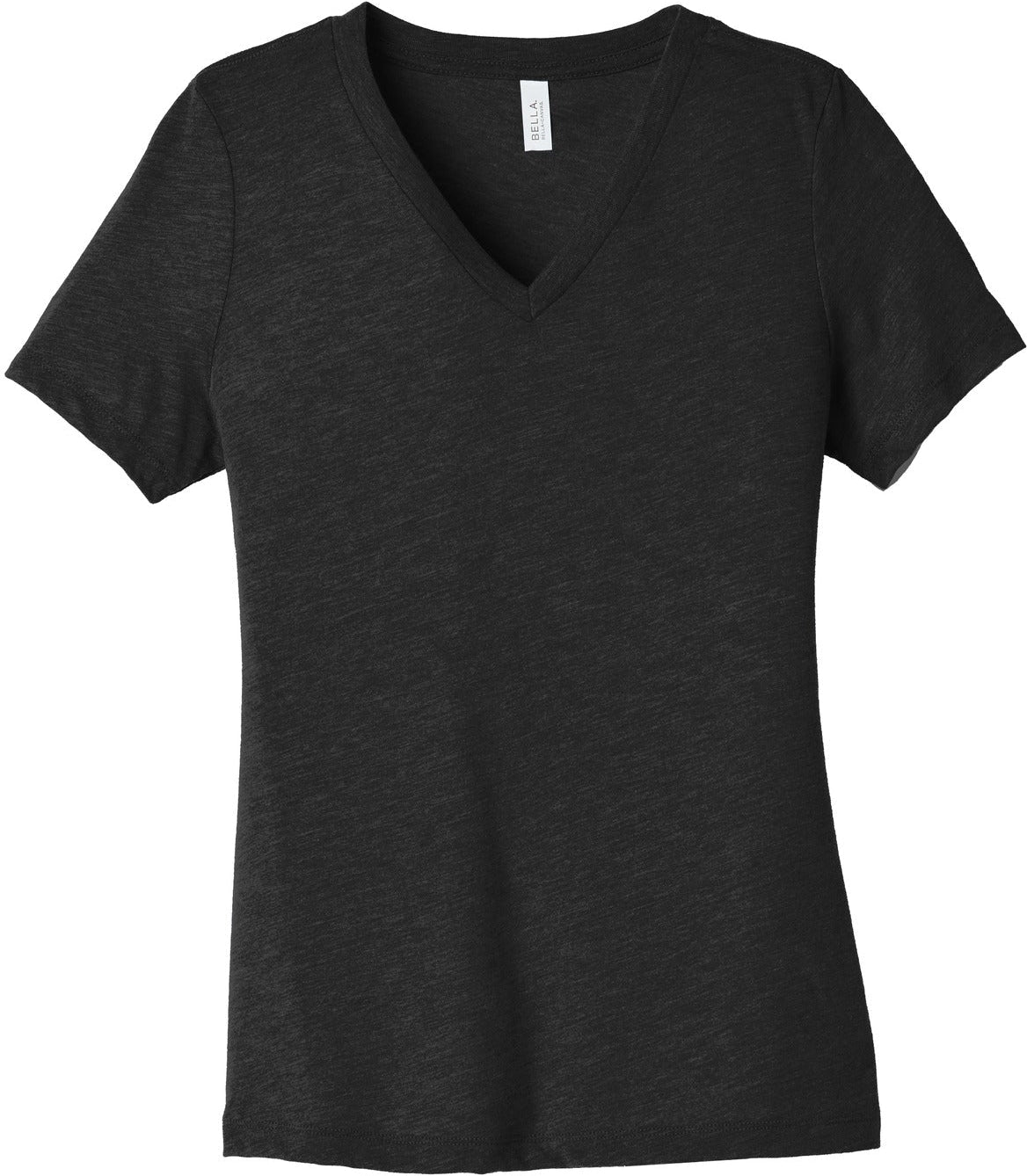 Bella+Canvas Ladies Relaxed Heather CVC V-Neck Tee