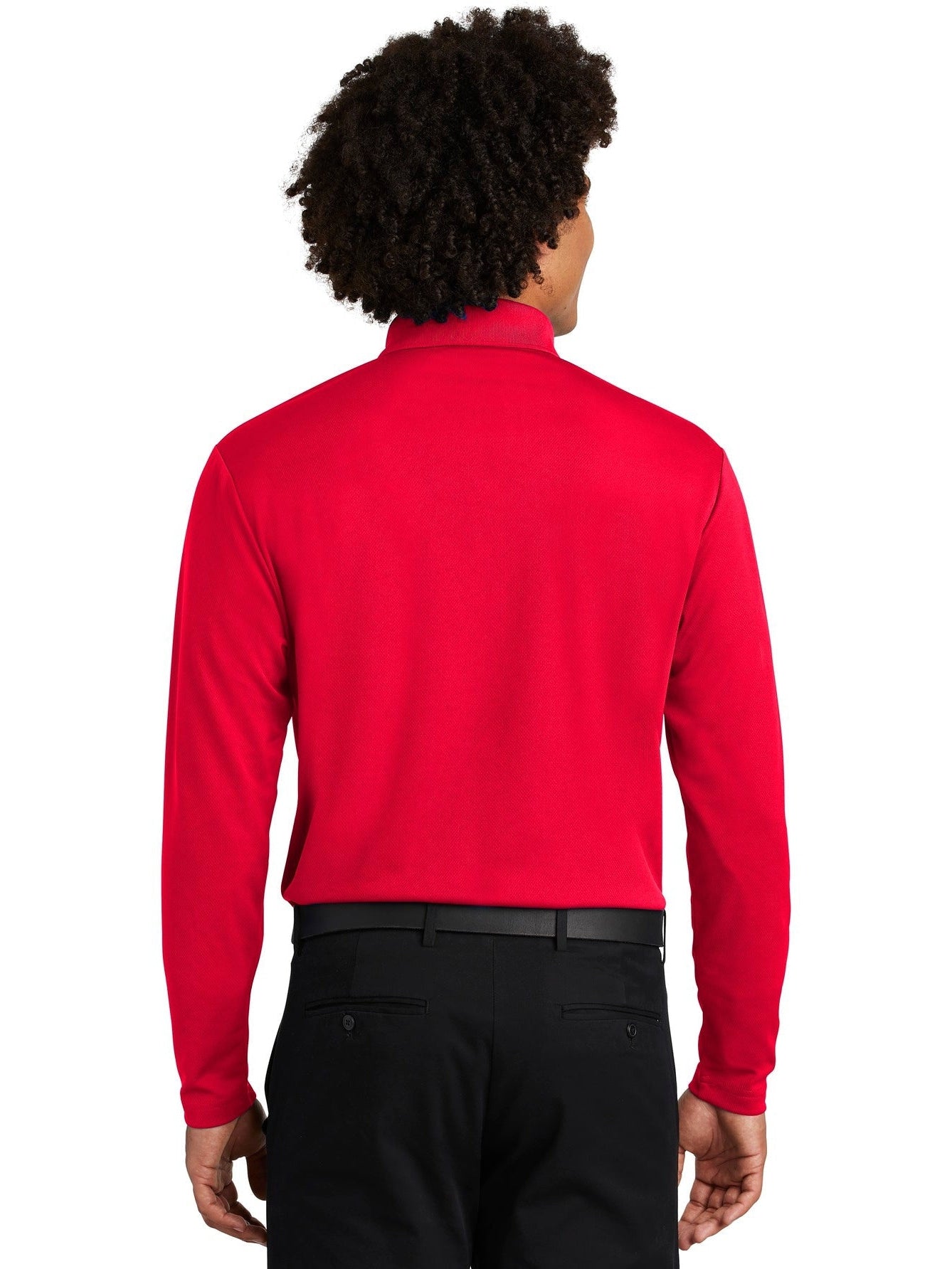 OUTLET-Sport-TekPosiChargeRacerMeshLong Sleeve Polo