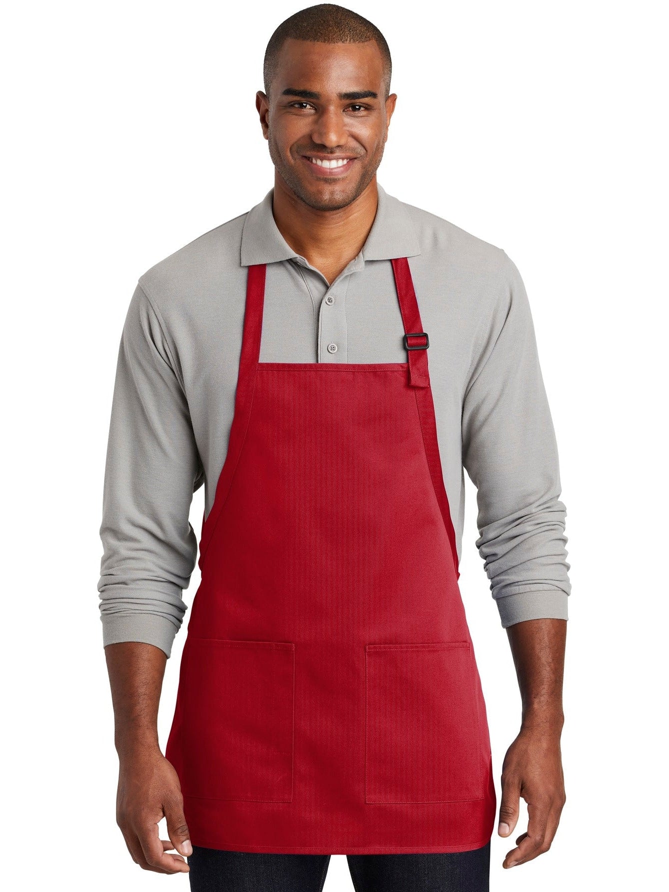 Port Authority Medium-Length Two-Pocket Bib Apron