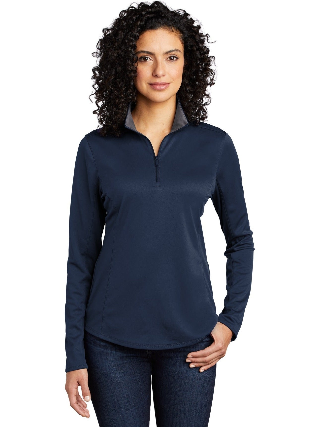 OUTLET-Port AuthorityLadies Silk TouchPerformance 1/4-Zip