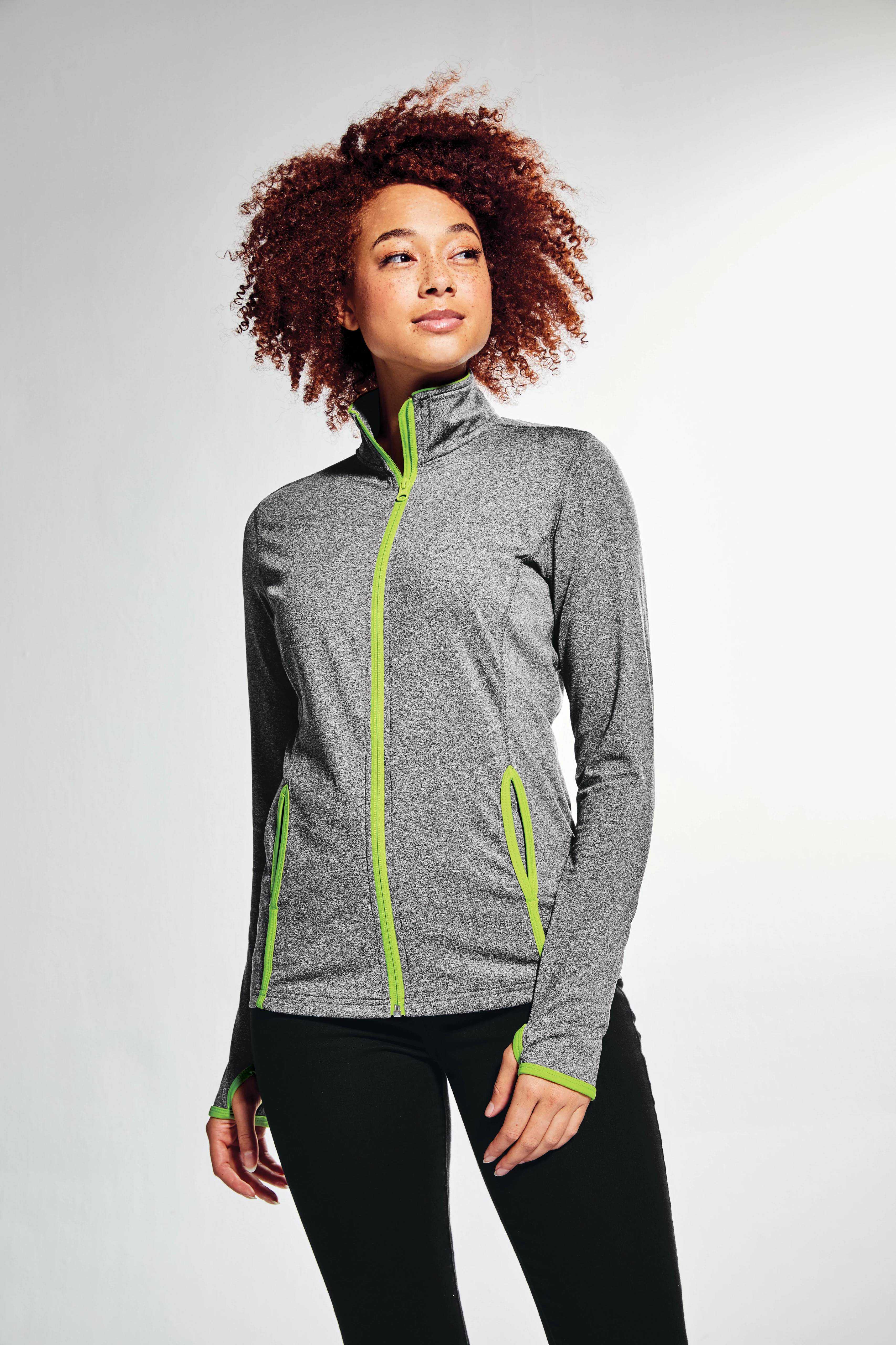 Sport-Tek Ladies Sport-Wick Stretch Contrast Full-Zip Jacket