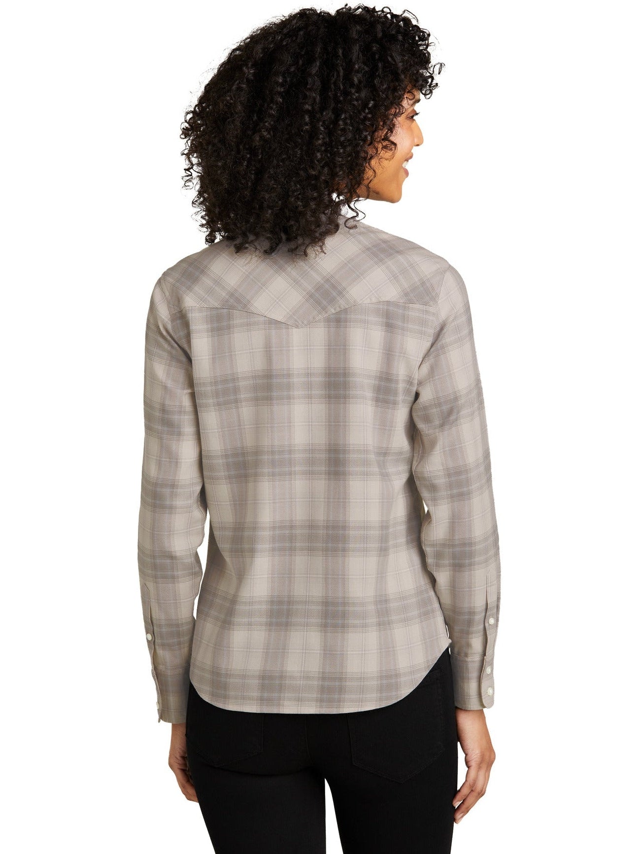 Port AuthorityLadies Long Sleeve Ombre Plaid Shirt