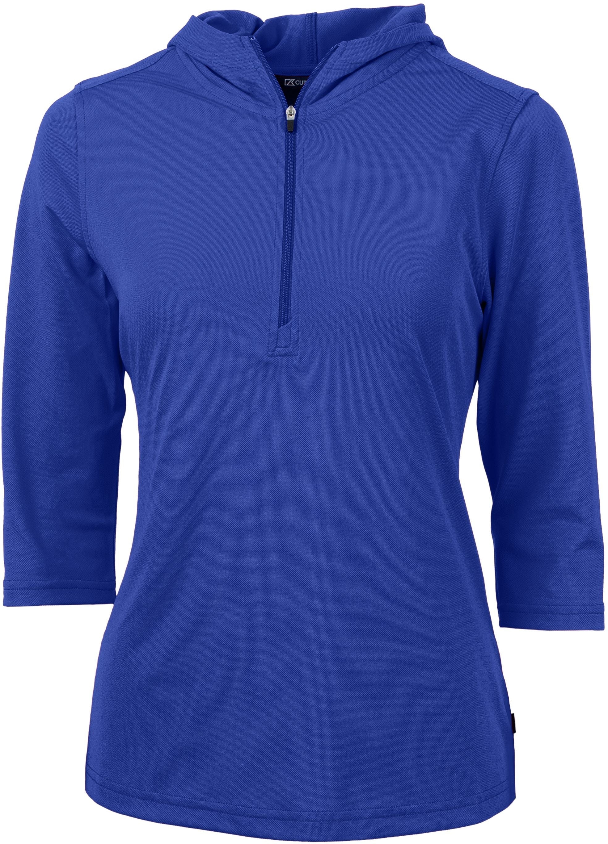 Cutter & Buck Ladies Virtue Eco Pique Half Zip Hoodie