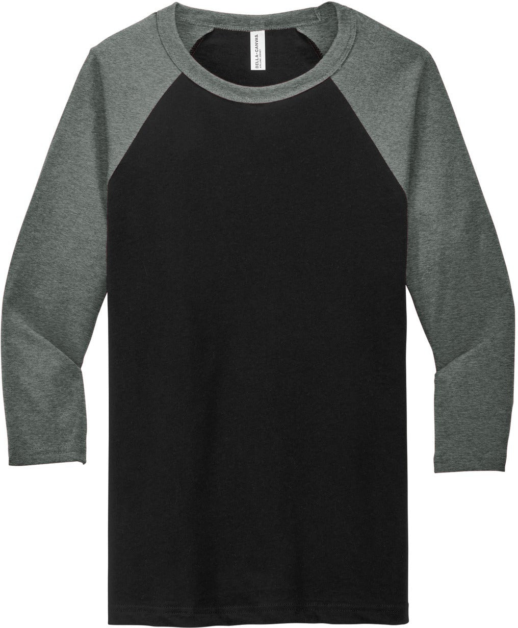 Bella+Canvas3/4-Sleeve Baseball Tee