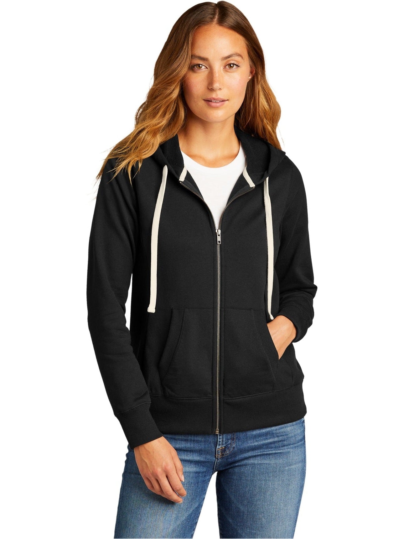 DistrictLadies Re-FleeceFull-Zip Hoodie