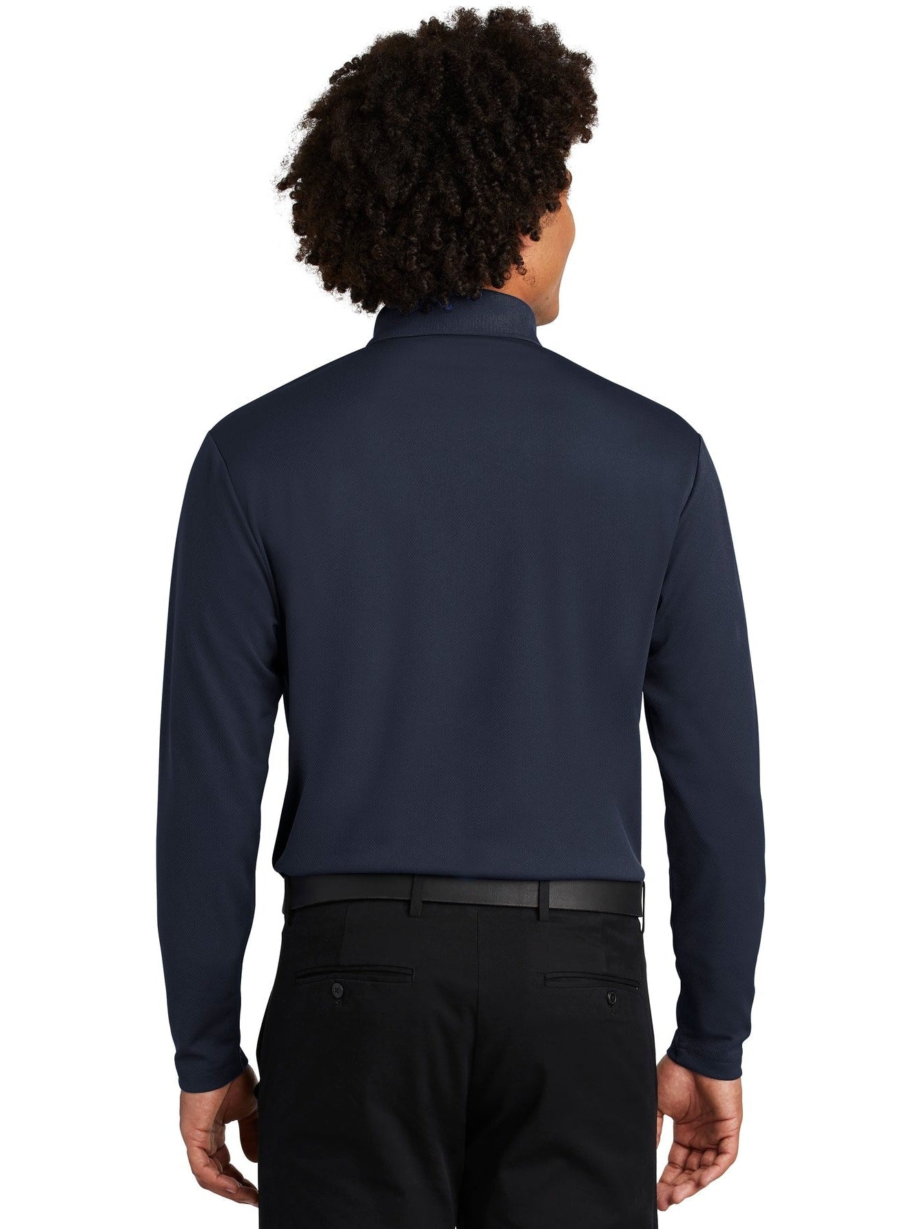 OUTLET-Sport-TekPosiChargeRacerMeshLong Sleeve Polo