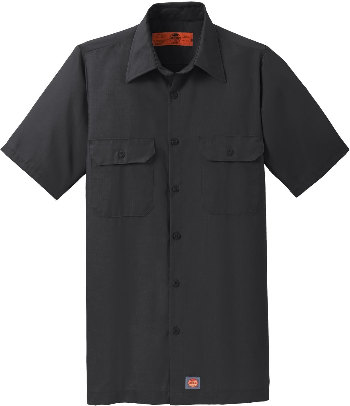 Red KapShort Sleeve Solid Ripstop Shirt