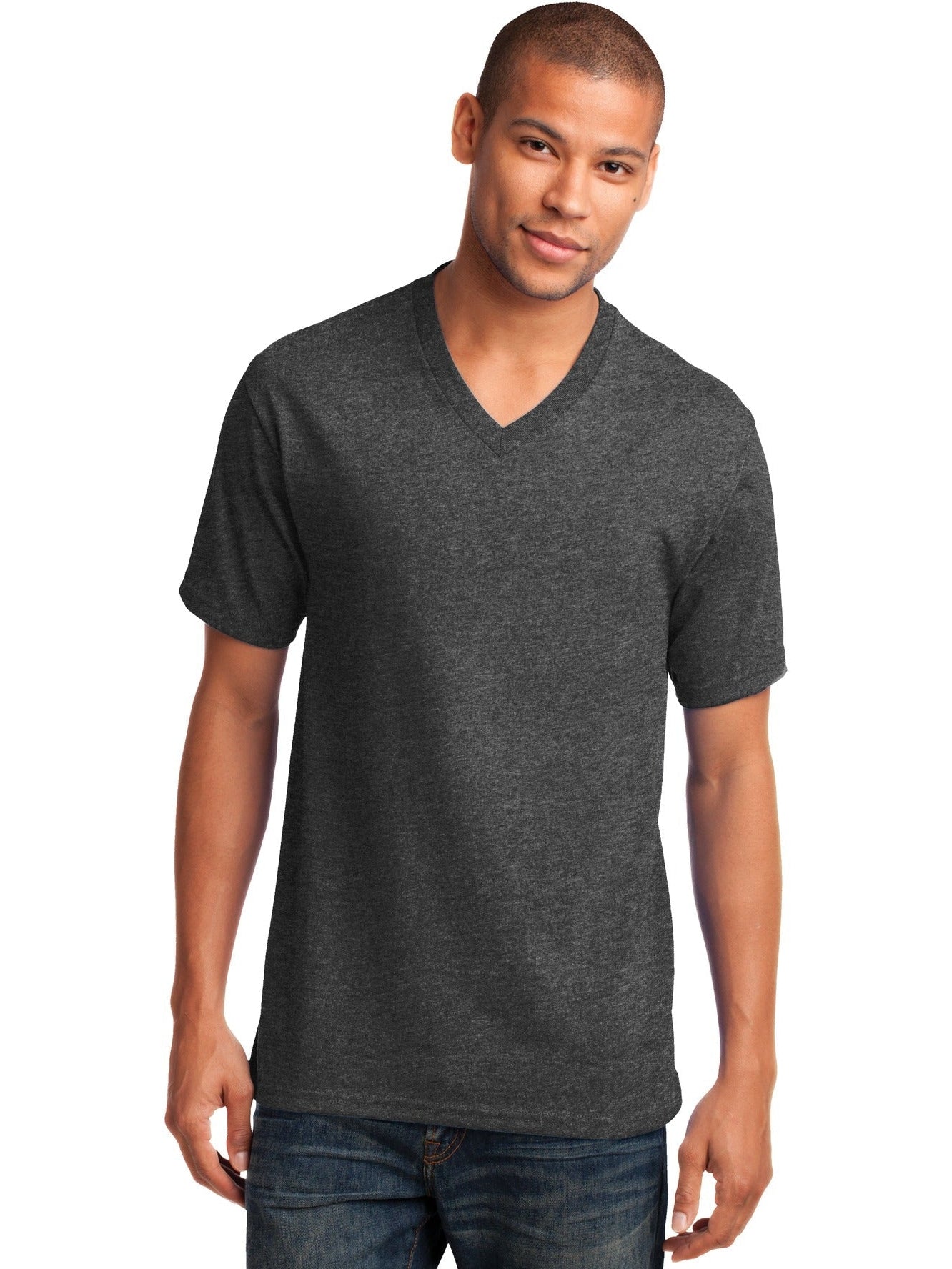 Port & Company Core Cotton V-Neck Tee