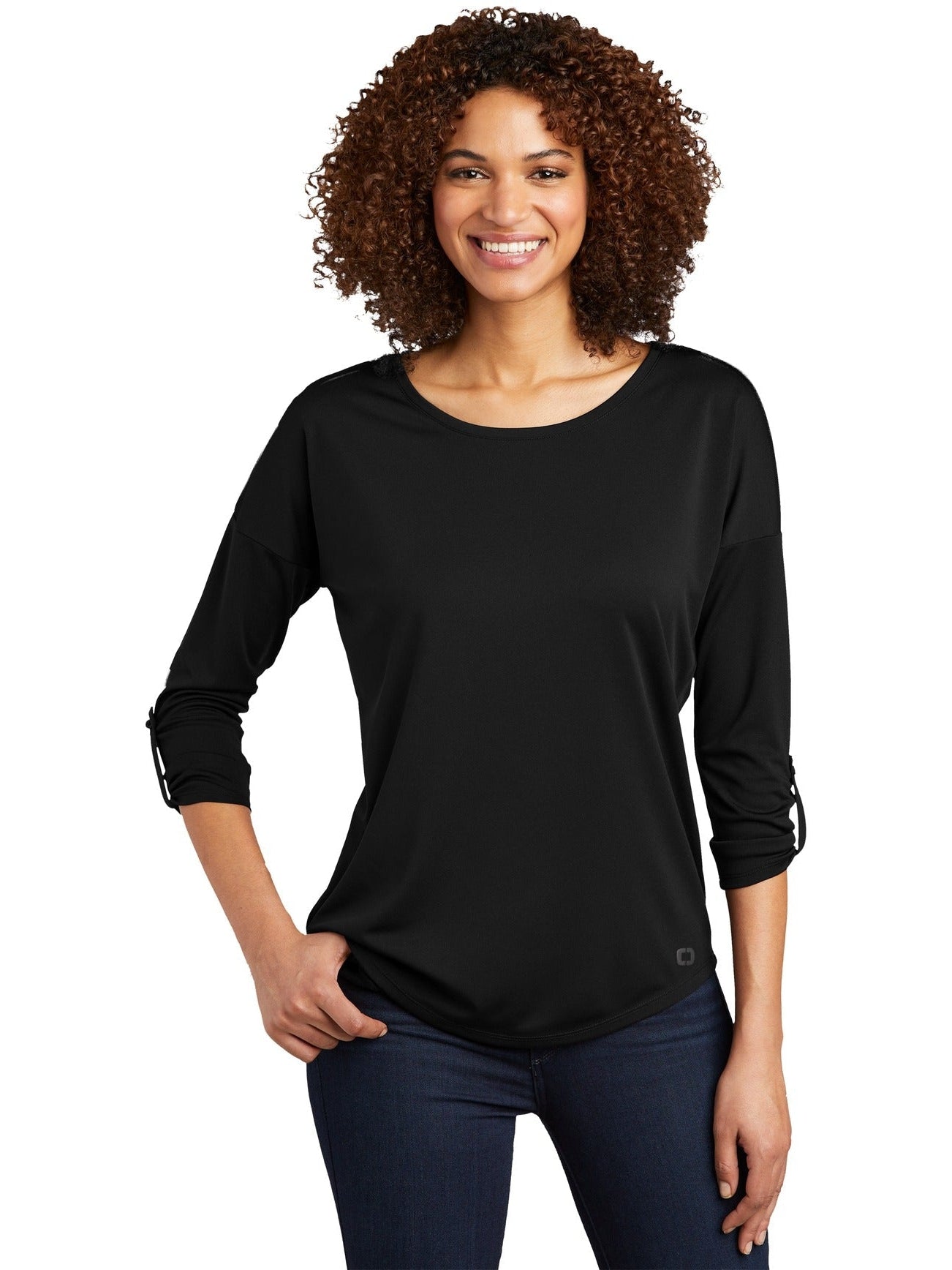 OUTLET-OGIO Ladies Gravitate Scoop 3/4-Sleeve