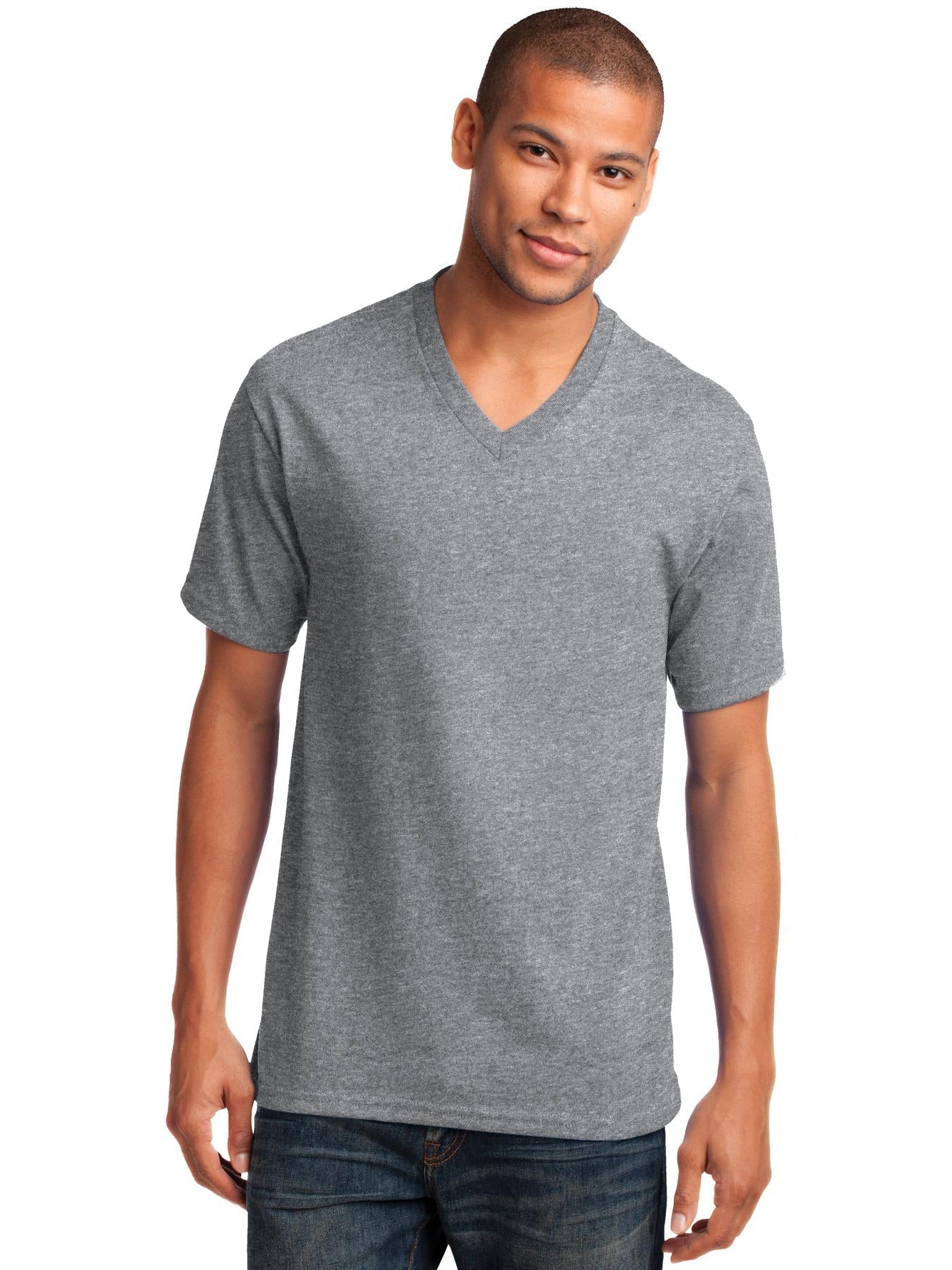 Port & Company Core Cotton V-Neck Tee