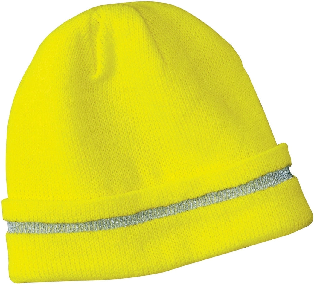 CornerStone Enhanced Visibility Beanie With Reflective Stripe