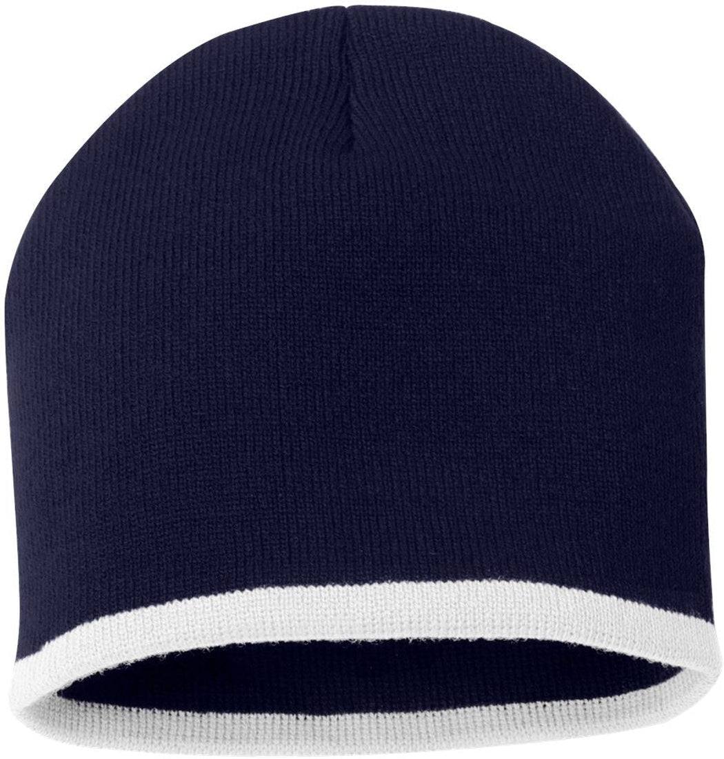 Sportsman 8 Bottom-Striped Knit Beanie