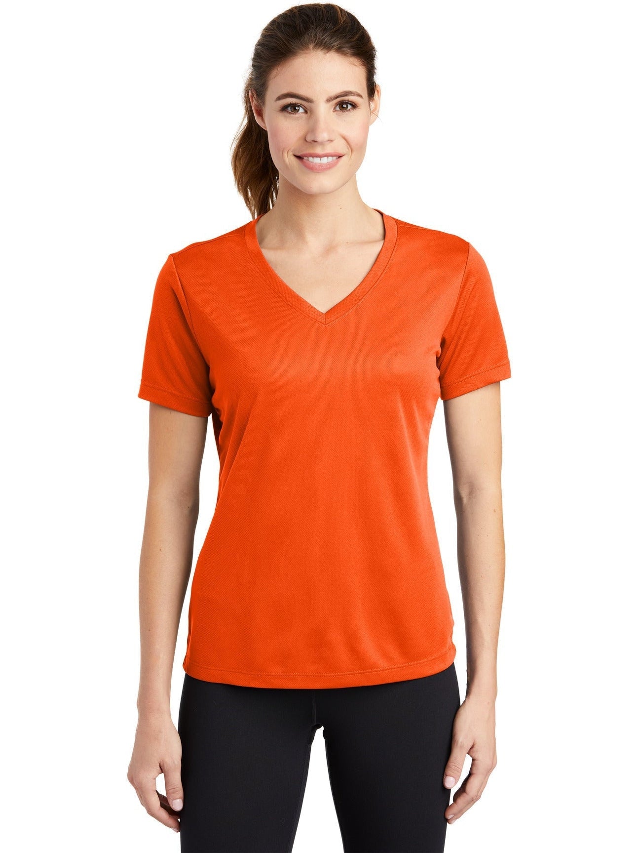 Sport-Tek Ladies Posicharge Racermesh V-Neck Tee