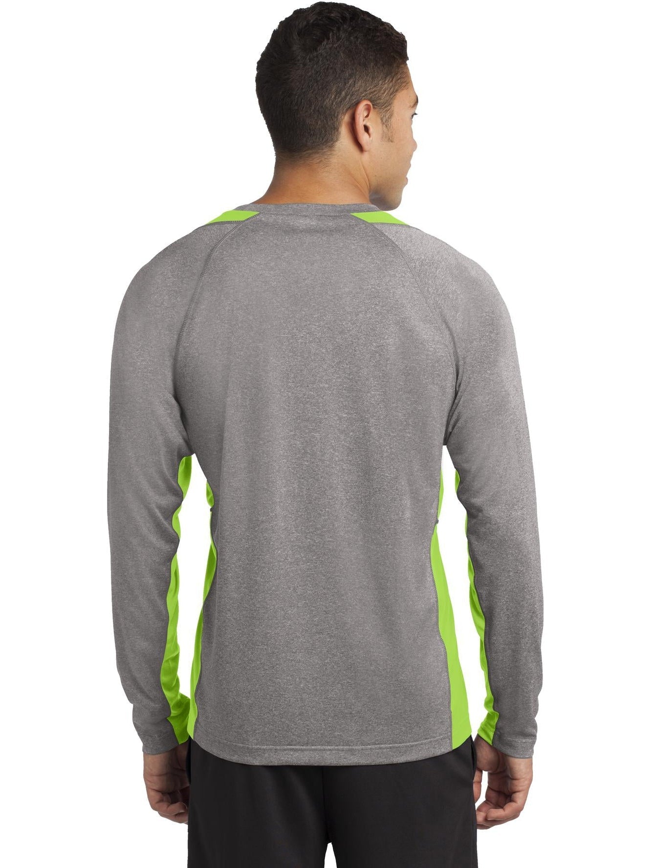 Sport-Tek Long Sleeve Heather Colorblock Contender Tee