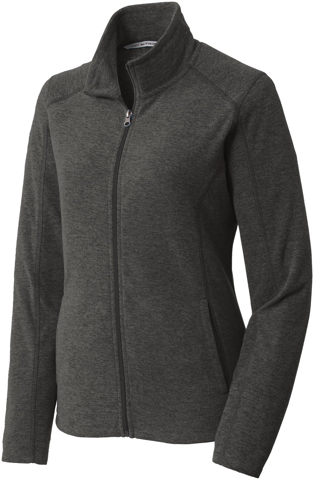 Port Authority Ladies Heather Microfleece Full-Zip Jacket