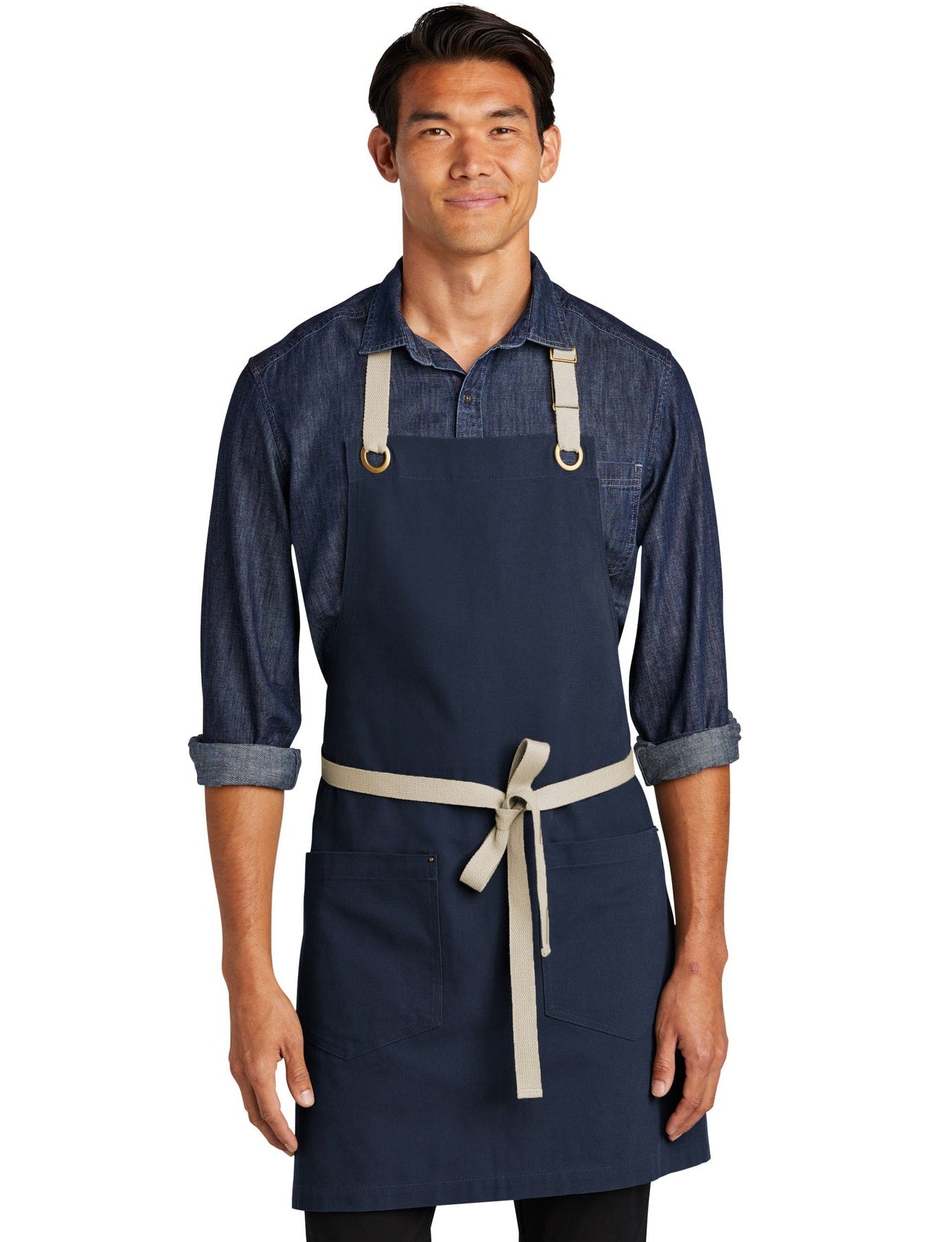 Port Authority Canvas Full-Length Two-Pocket Apron