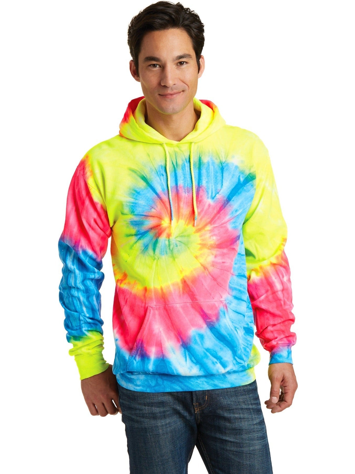 Port & Company Tie-Dye Pullover Hooded Sweatshirt