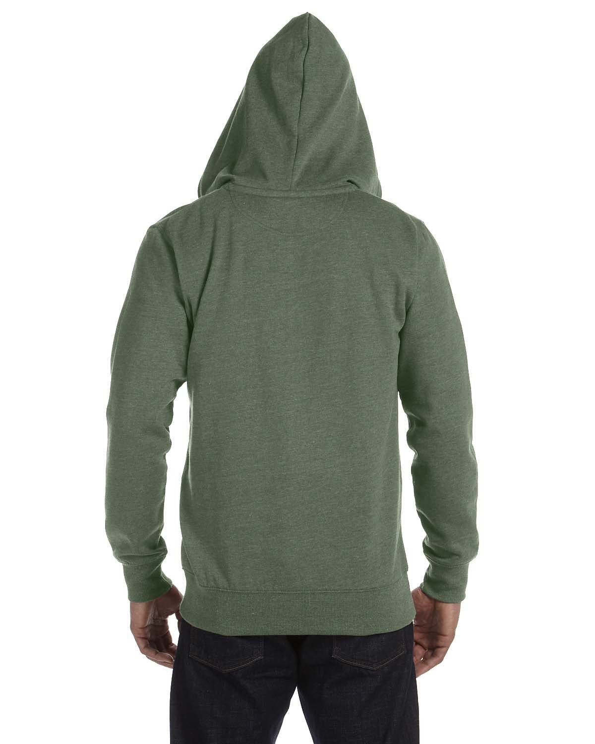 econscious 7 oz. Organic/Recycled Heathered Full-Zip Hood