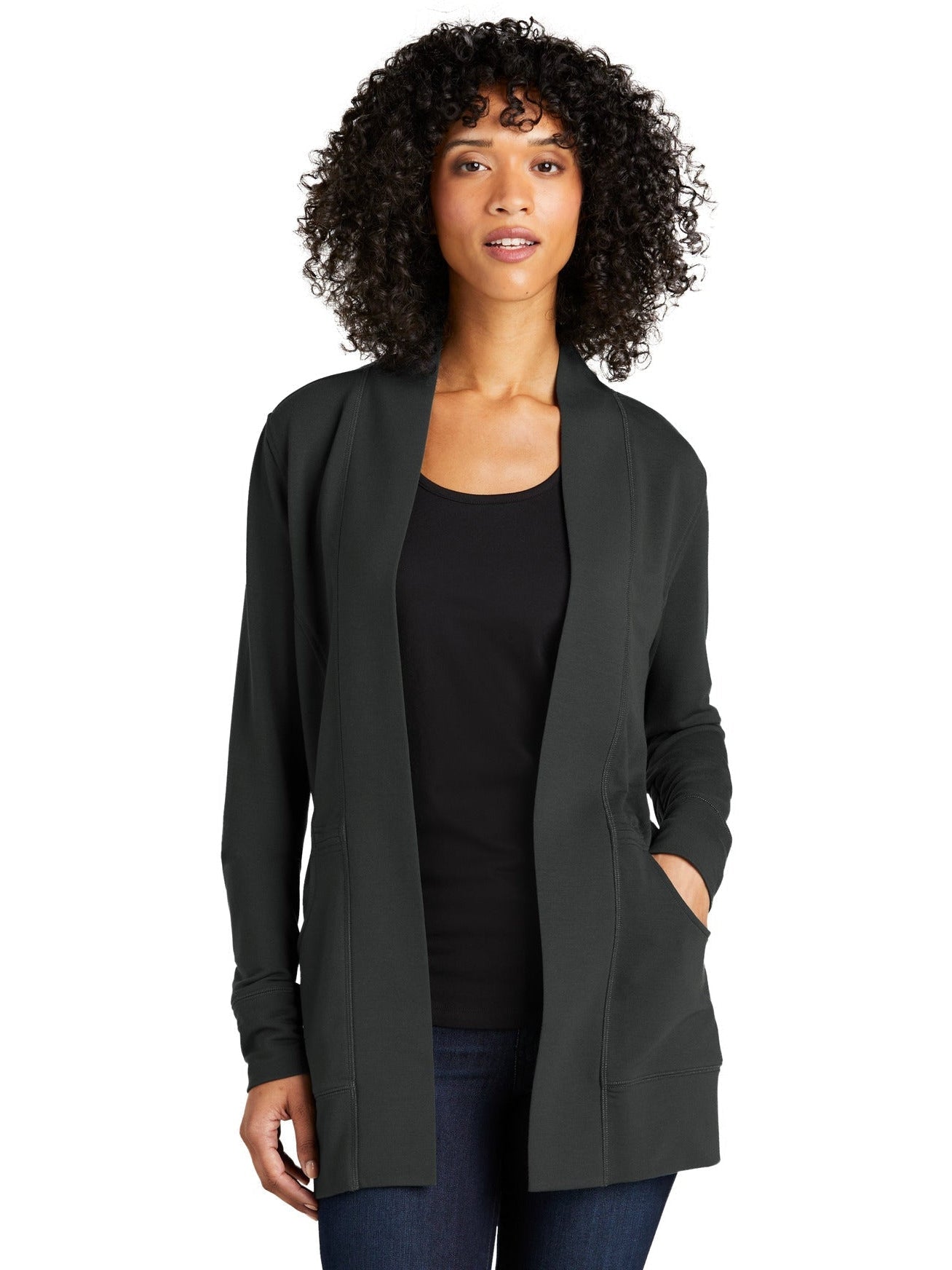 Port Authority Ladies Microterry Cardigan