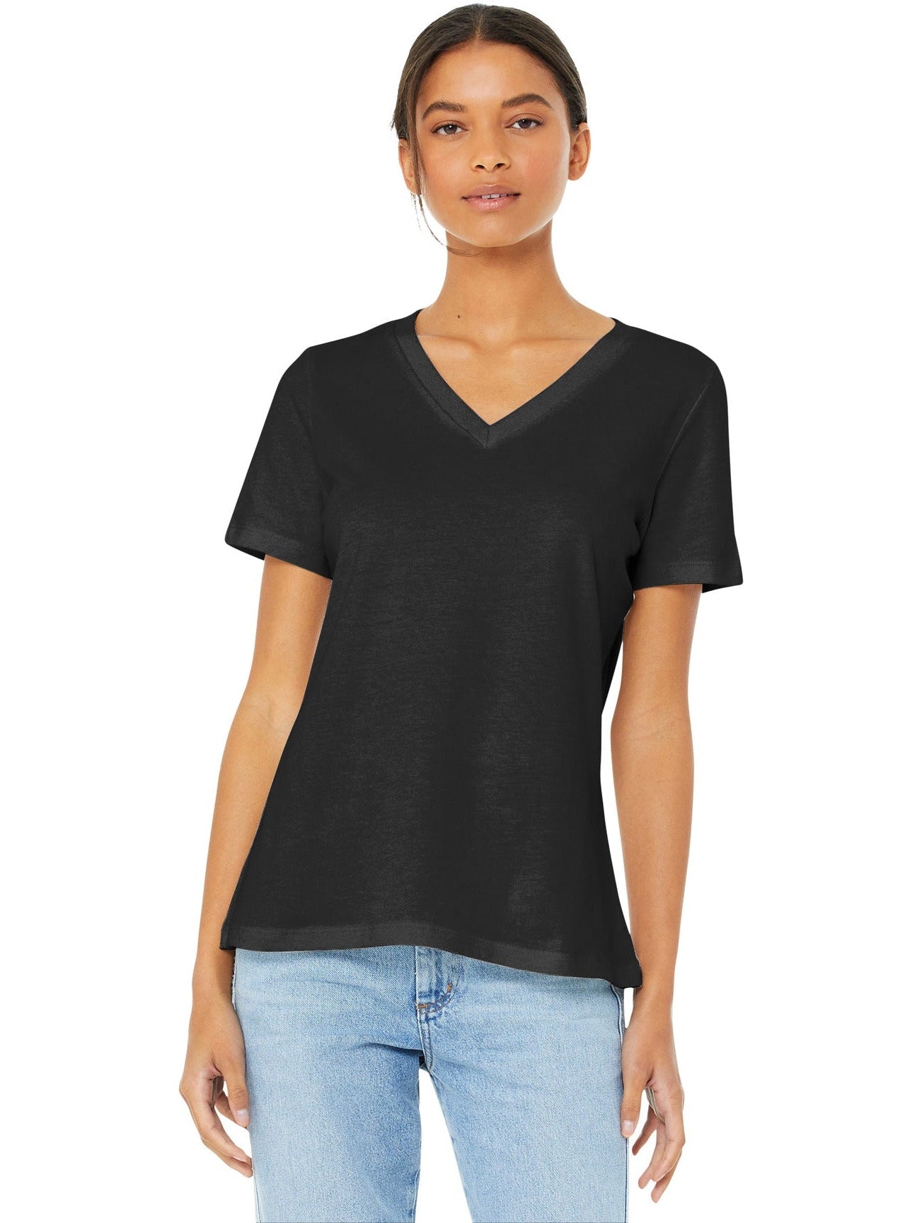 Bella+CanvasLadies Relaxed Jersey Short Sleeve V-Neck Tee