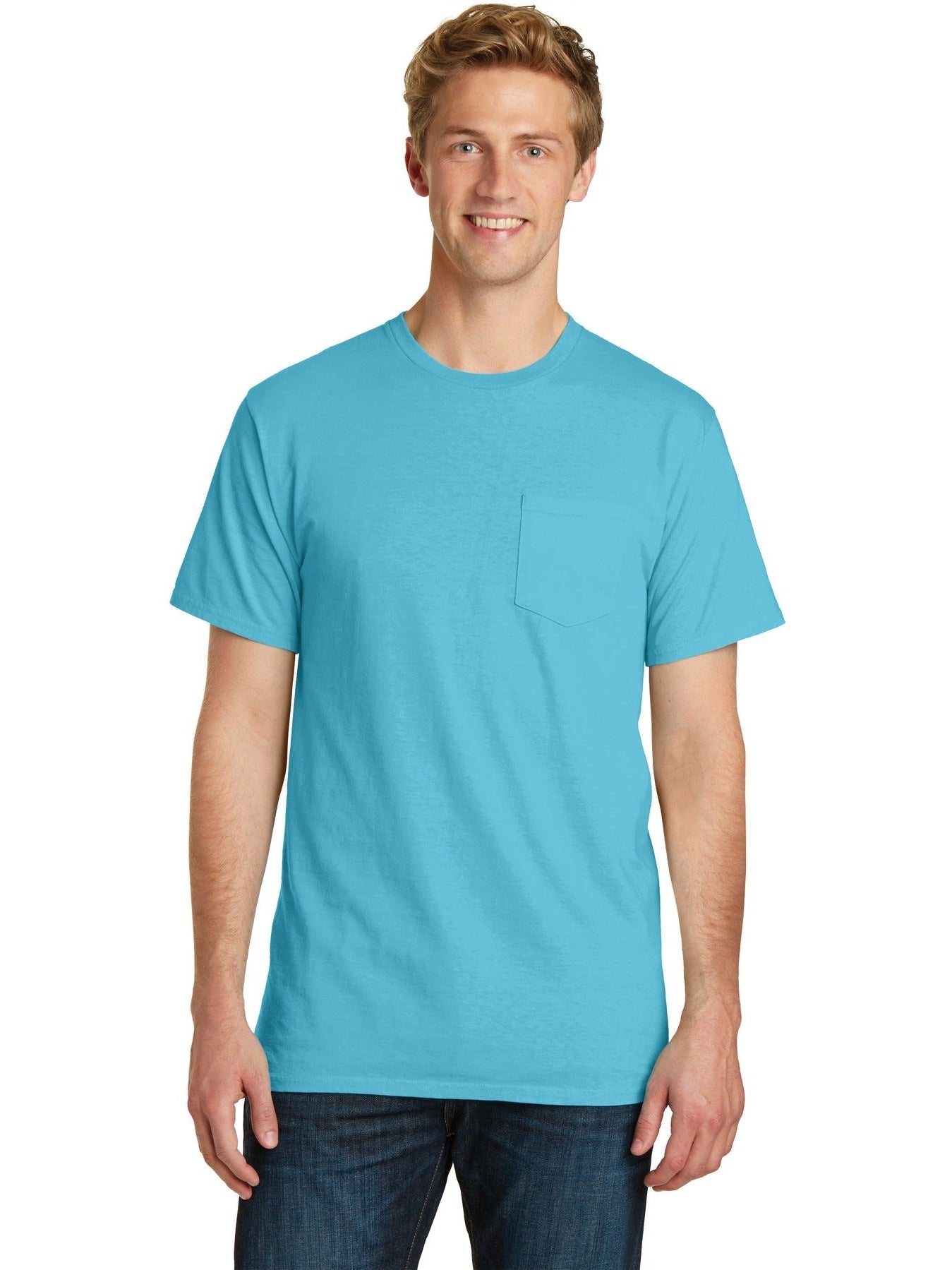 Port & Company Beach Wash Garment-Dyed Pocket Tee