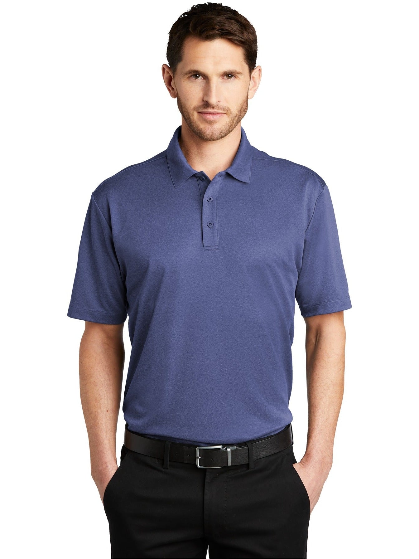 OUTLET-Port AuthorityHeathered Silk TouchPerformance Polo