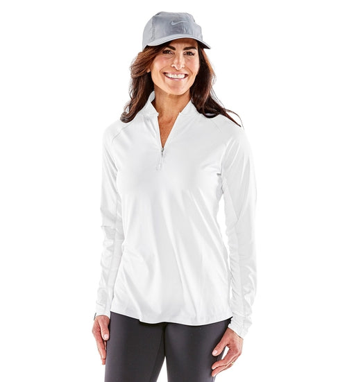 Storm Creek Ladies Upstart Long Sleeve Collarless Zip Polo