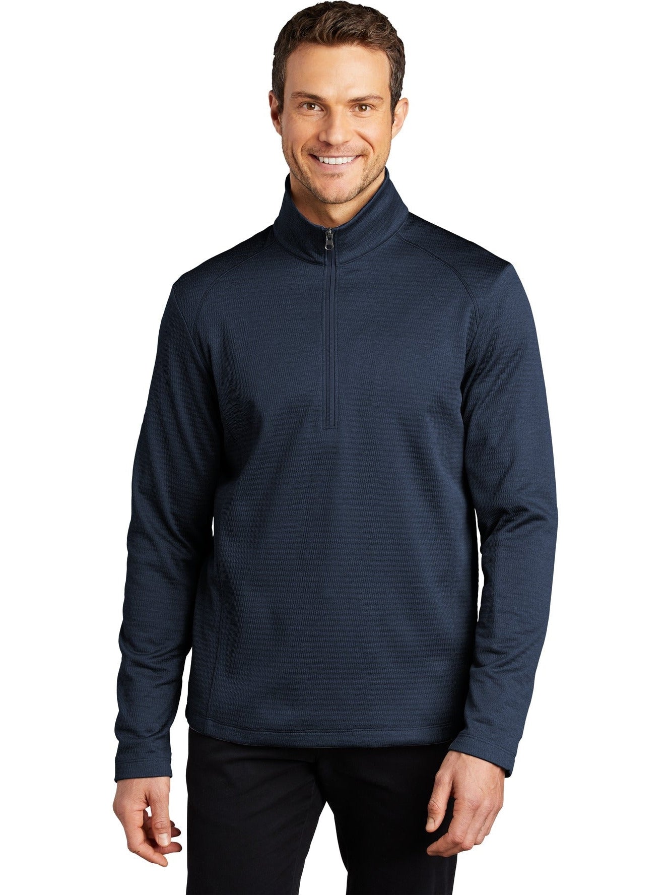 Port Authority Diamond Heather Fleece 1/4-Zip Pullover