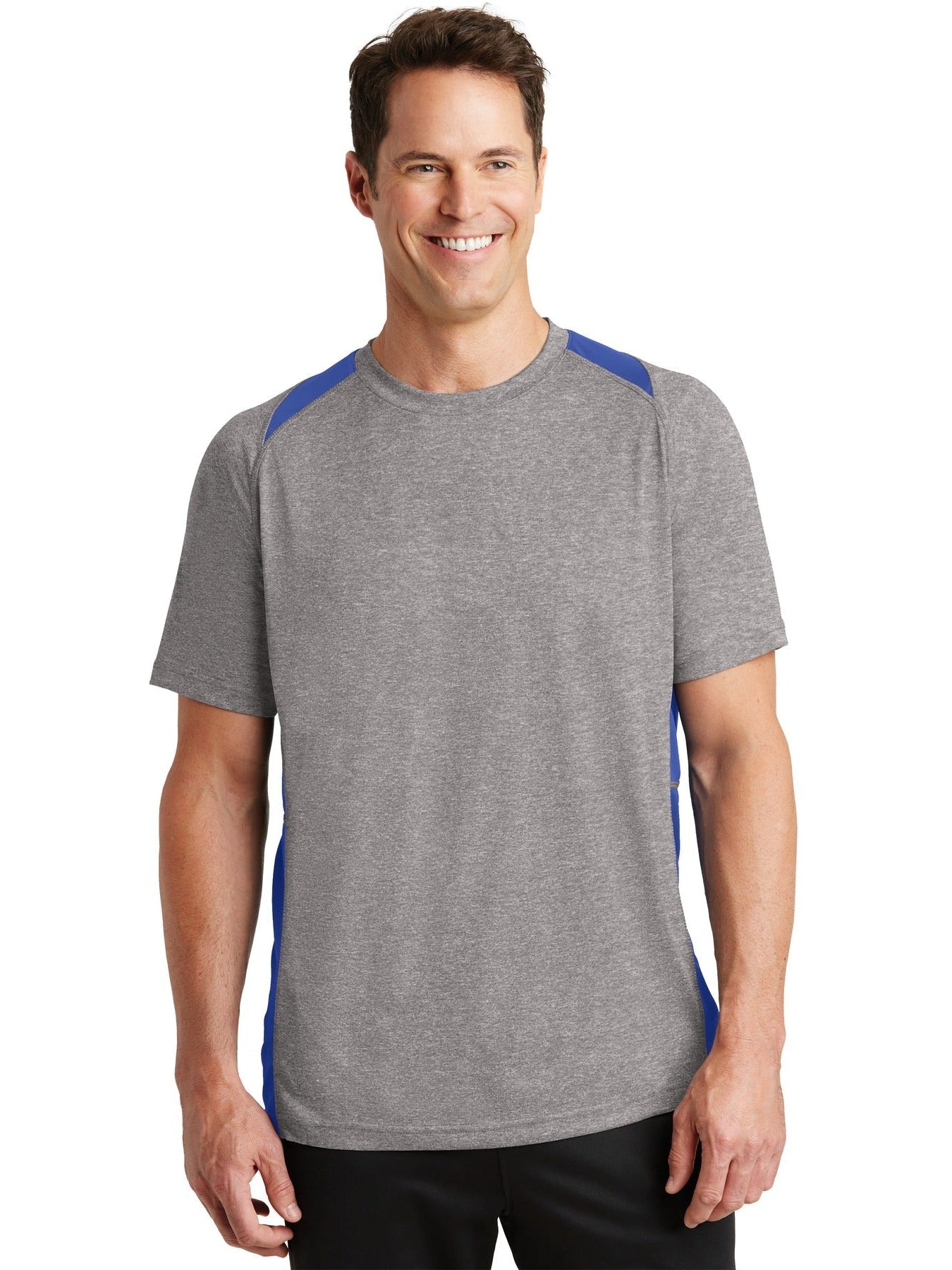 Sport-Tek Heather Colorblock Contender Tee