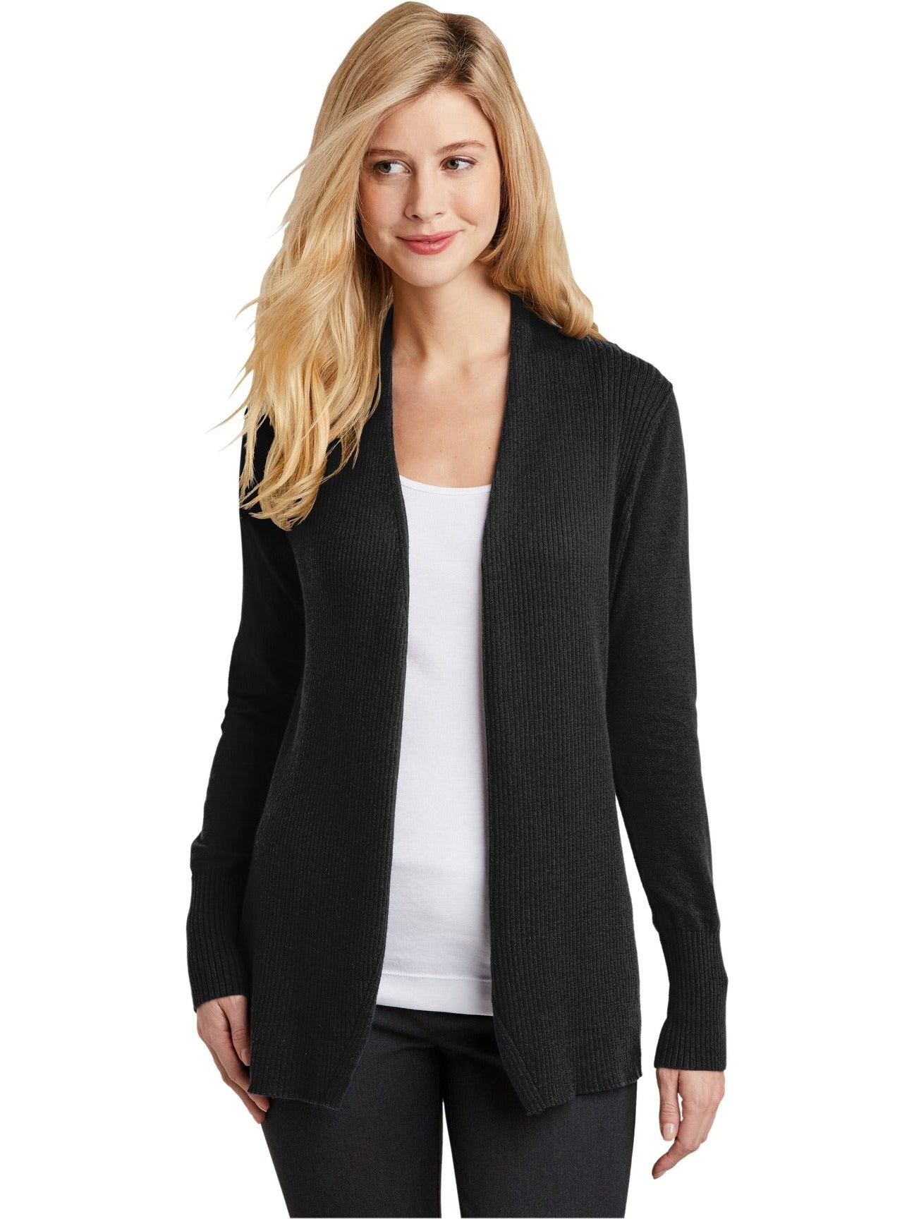 Port Authority Ladies Open Front Cardigan Sweater