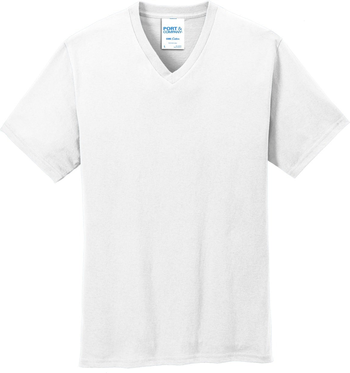 Port & Company Core Cotton V-Neck Tee