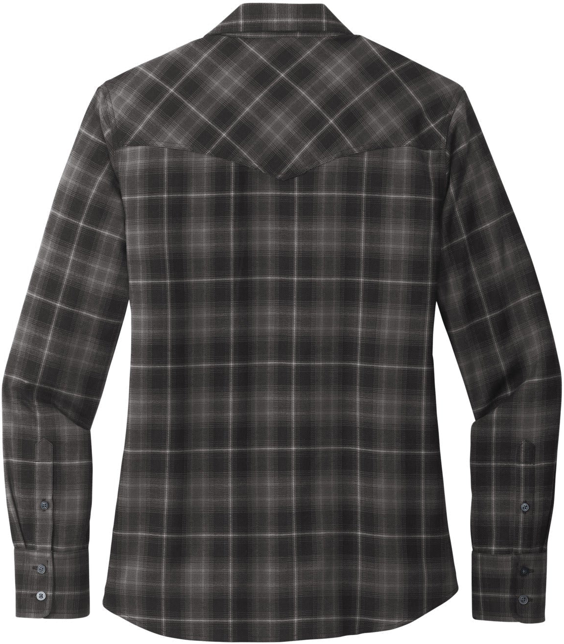 Port AuthorityLadies Long Sleeve Ombre Plaid Shirt