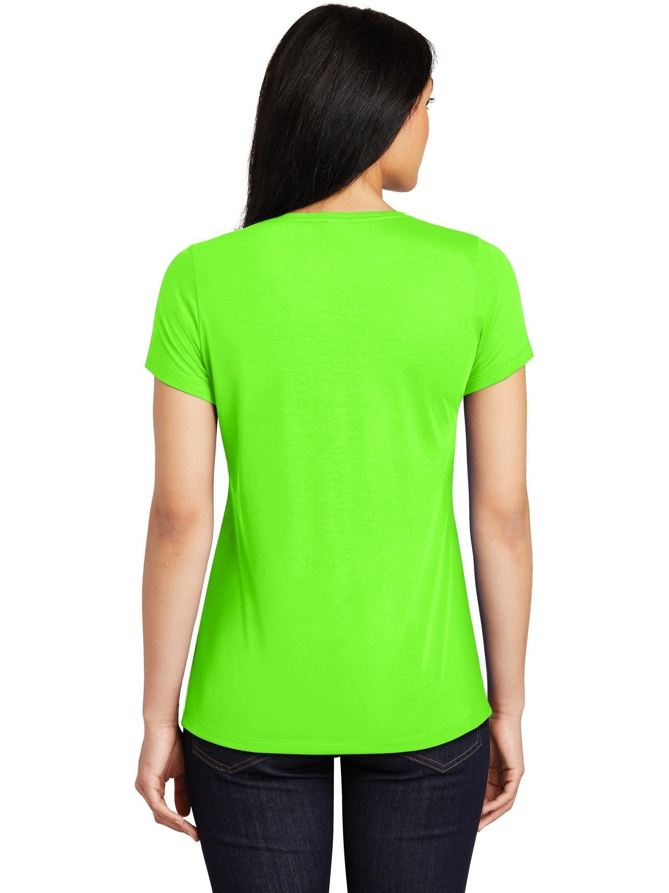 Sport-Tek Ladies Posicharge Competitor Cotton Touch Scoop Neck Tee