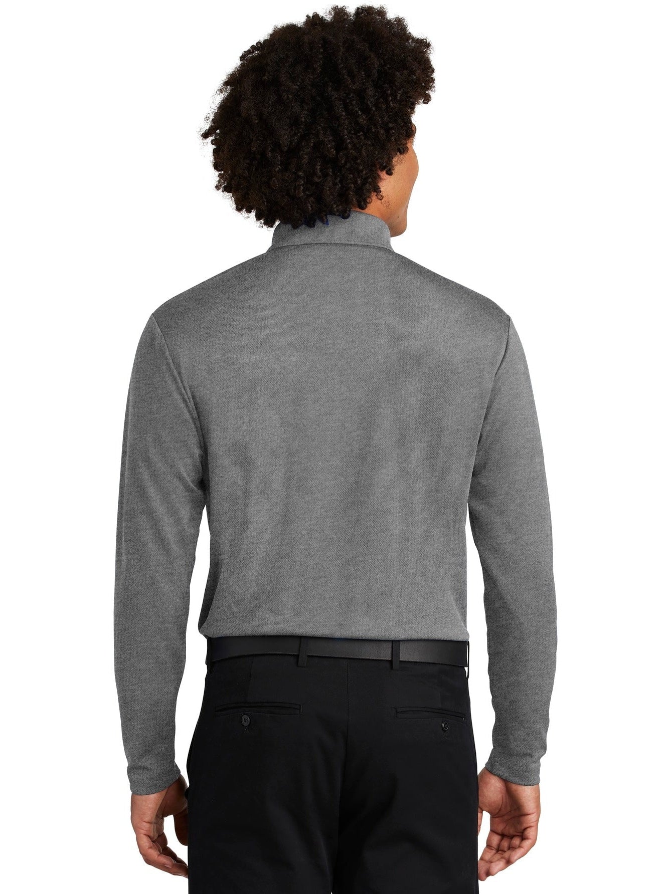 OUTLET-Sport-TekPosiChargeRacerMeshLong Sleeve Polo